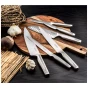 Sabatier Trompette Santokumes 8701 Asean 17 cm en acier inoxydable argenté