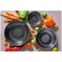 Palmer Deep Coupe Plate Metallic 22 cm Stoneware Silver