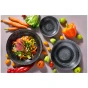 Palmer Deep Coupe Plate Metallic 22 cm Stoneware Silver
