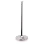 Afzetpaal Classic 95 cm Verchroomd Zilver