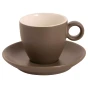 Maastricht Porselein Tasse à café « Bart » Couleur « Cafe » 928 Mat 17 cl Marron 