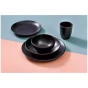 Mammoet Bord diep Moon 21.5 cm Stoneware Zwart