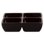 Truyts Schaal Melamine 4-vaks 12 x 12 cm Melamine Zwart 