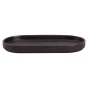 Maastricht Porselein Plate Oval Cafe Noir 22 x 11 cm Black