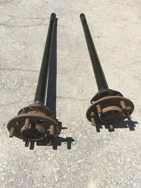1955 1956 Cadillac Rear End Axle Shafts LH RH DS PS Pair Studs Flanges Bearing