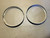 1956 1957 Cadillac Headlight Retaining Rings Stainless Chrome Trim Used original