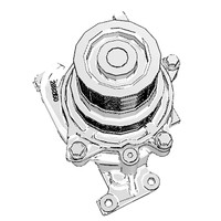 ONAN 2895320 - PUMP WATER ONAN/CUMMINS - Original OEM part