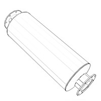 ONAN 3055655 - MUFFLER ONAN/CUMMINS - Original OEM part