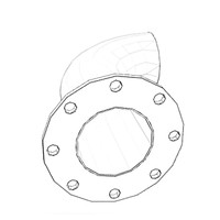 ONAN 3418940 - CONNECTION EXHAUST OUTLET ONAN/CUMMINS - Original OEM part
