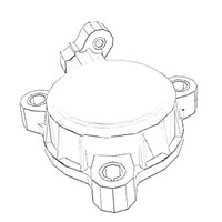 ONAN 3696184 - COVER CAMSHAFT ONAN/CUMMINS - Original OEM part