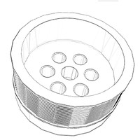 ONAN 4348004 - PULLEY CRANKSHAFT ONAN/CUMMINS - Original OEM part