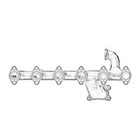 ONAN 5564141 - MANIFOLD EXHAUST ONAN/CUMMINS - Original OEM part