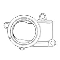 ONAN 5583848 - CONNECTION EXHAUST OUTLET ONAN/CUMMINS - Original OEM part
