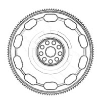 ONAN 5593611 - FLYWHEEL ONAN/CUMMINS - Original OEM part
