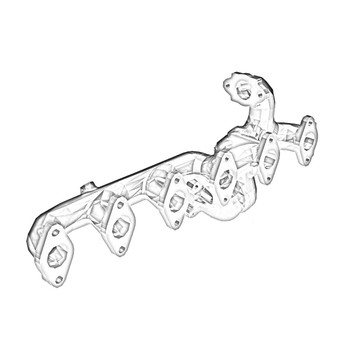 ONAN 5564141 - MANIFOLD EXHAUST ONAN/CUMMINS - Original OEM part