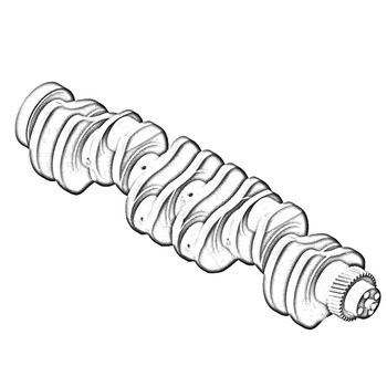 ONAN 5587301 - CRANKSHAFT ENGINE ONAN/CUMMINS - Original OEM part