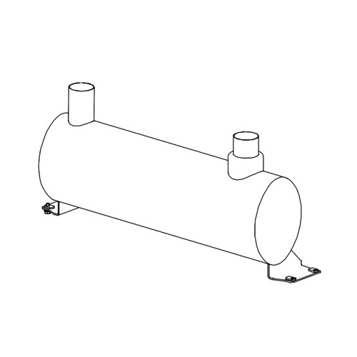 CUMMINS A043T869 - SILENCER EXHAUST - Original OEM part