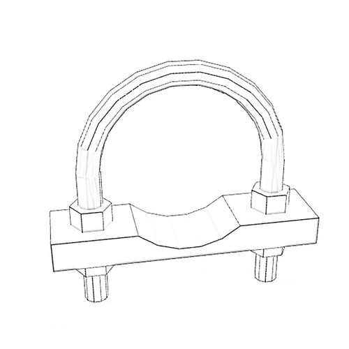 ONAN 3428701 - CLAMP U BOLT ONAN/CUMMINS - Original OEM part