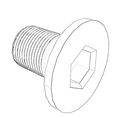 ONAN 3695852 - SCREW FLAT HEAD CAP ONAN/CUMMINS - Original OEM part