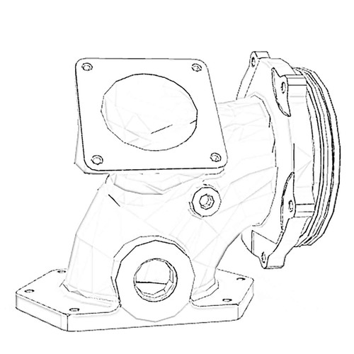 ONAN 4349510 - CONNECTION WATER INLET ONAN/CUMMINS - Original OEM part