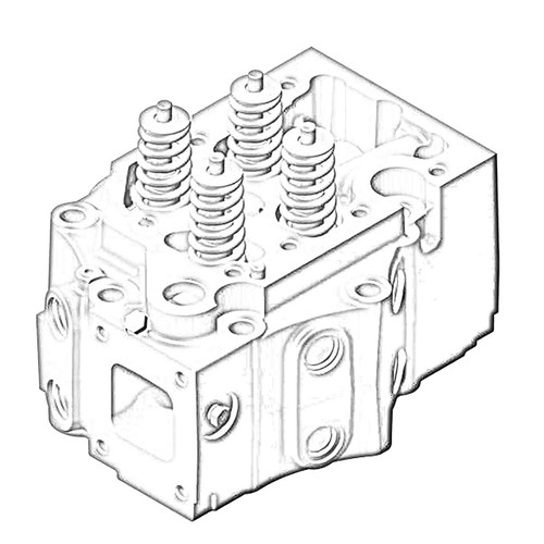 ONAN 5538439 - HEAD CYLINDER ONAN/CUMMINS - Original OEM part