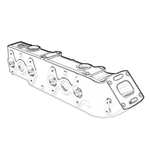 ONAN 6392496 - MANIFOLD EXHAUST ONAN/CUMMINS - Original OEM part