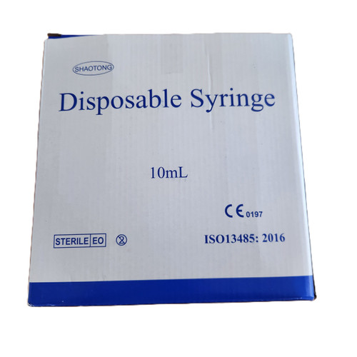 10mL Disposable Luer slip syringe (Box of 100)