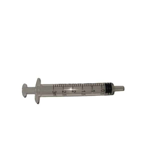 Disposable Luer slip syringe 3mL (Single)