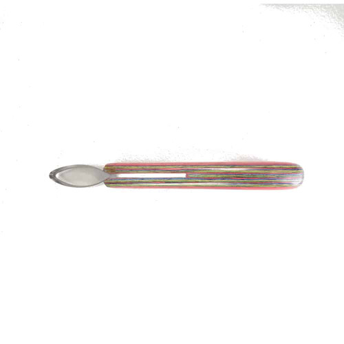 Hoof It Loop Hoof Knife – Ambidextrous, Rainbow Pakkawood Handle, J2 Stainless Steel