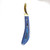 Hoof It Blue Handle Hoof Knife – Left Hand, Gold Blade, J2 Stainless Steel