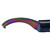 Hoof It Blue Handle Hoof Knife – Right Hand, Rainbow Blade, J2 Stainless Steel
