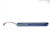 Hoof It Blue Handle Hoof Knife – Left Hand, Rainbow Blade, J2 Stainless Steel