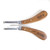 Hoof It Walnut Handle Hoof Knife – Left Hand, Narrow Blade, J2 Stainless Steel