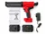 Cordless electric hoof glue gun kit with two batteries, charger, instructions and carry case