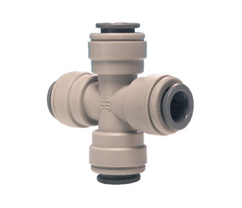 John Guest PI Series Cross Connector 3/8" (PI4712S) John Guest PI Series Cross Connector 3/8" (PI4712S)