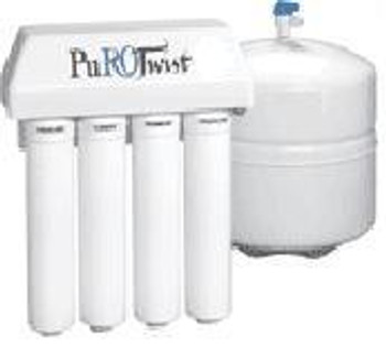 PT4000P-36 PuROTwist 4 Stage 36 GPD Reverse Osmosis System w/Booster Pump