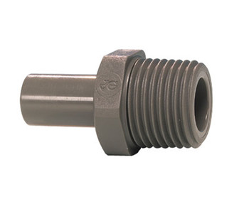 John Guest PI Series Stem Adapter Connector 1/2" x 3/8" (Stem x Thread) PI051623S John Guest PI Series Stem Adapter Connector 1/2" x 3/8" (Stem x Thread) PI051623S