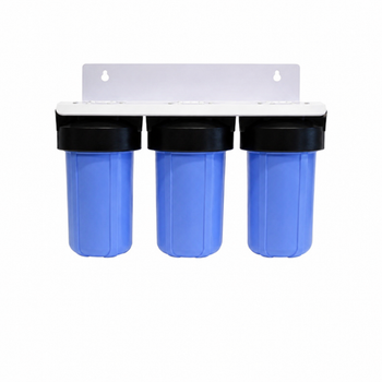 10" Big  Blue Three Stage Whole House Filtration System