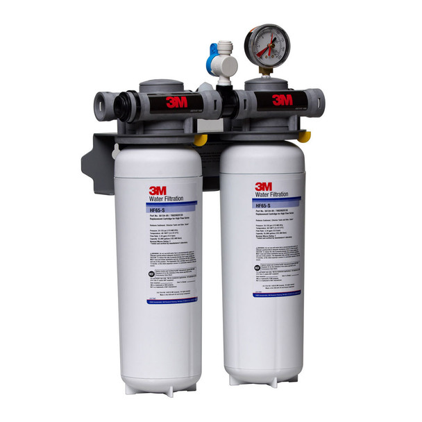 ICE265-S 3.0 Micron Dual Water Filtration System with Valve-in-Heads for Ice Machine (5624504)