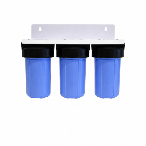 10" Big  Blue Three Stage Whole House Filtration System