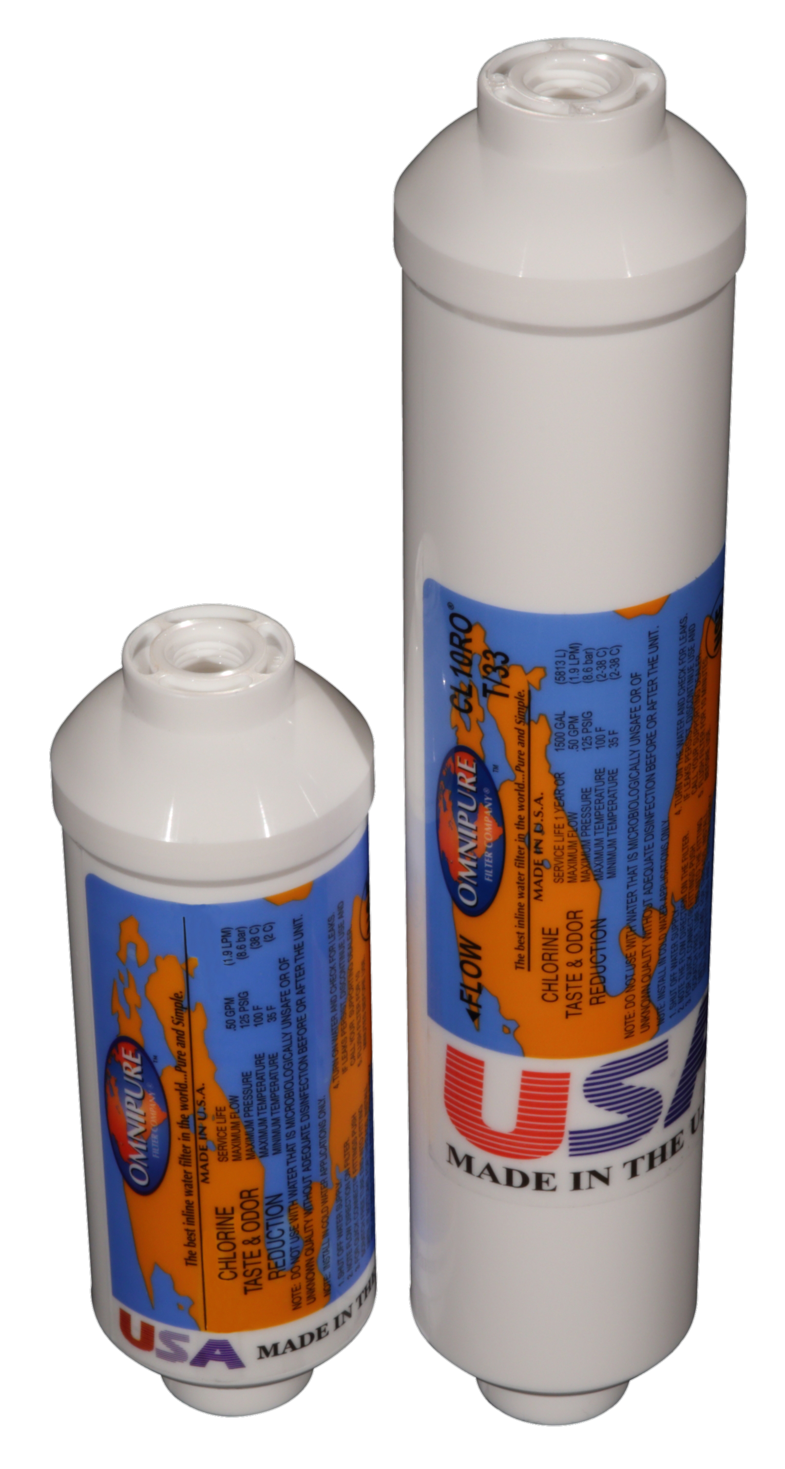 OMNIPURE CL-10PF5 フィルター Omnipure CL Series CL6PF & CL10PF 5 & 25 Micron In Line Sediment