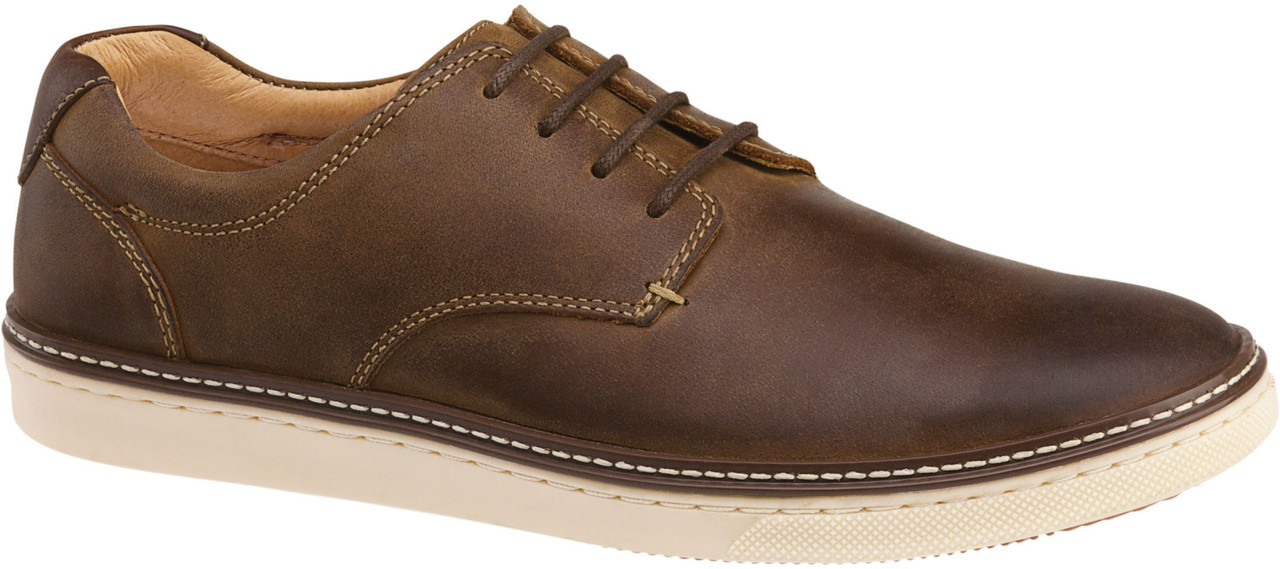 Johnston Murphy Men's Mcguffey Plain Toe 25-1642 Tan Oiled Full Grain