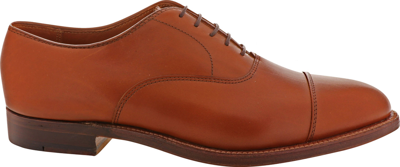 Alden Shoes Men's Straight Tip Bal 9062 Tan Calfskin The Shoe Mart