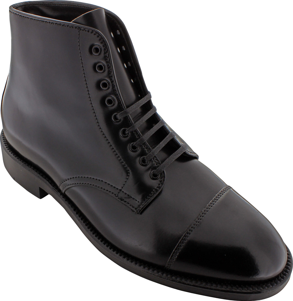 Alden Men's 4065 - Cap Toe Boot - Black Shell Cordovan