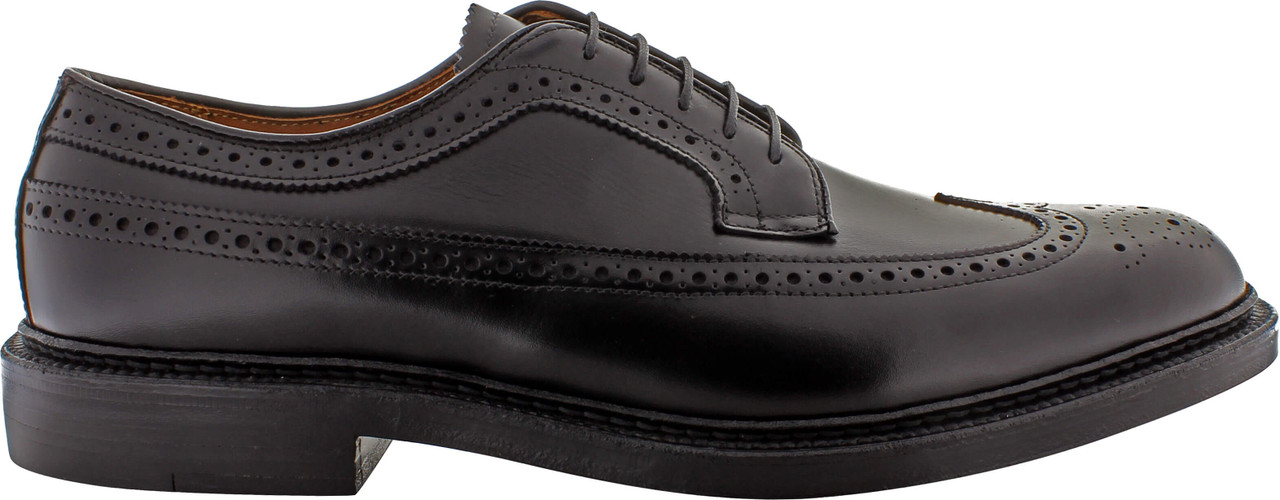 Alden Men's 9753 - Long Wing - Black Calfskin - The Shoe Mart