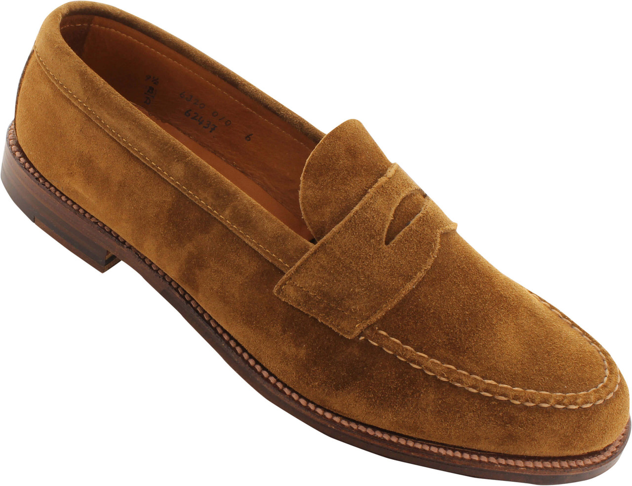 Alden 6243F | Buy Alden 6243F Handsewn Unlined Snuff Suede Penny