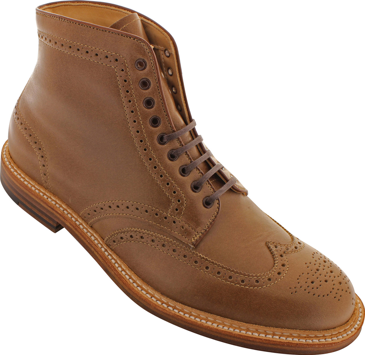 Alden Men's 44625 - Wing Tip Boot - Natural Chromexcel - The Shoe Mart