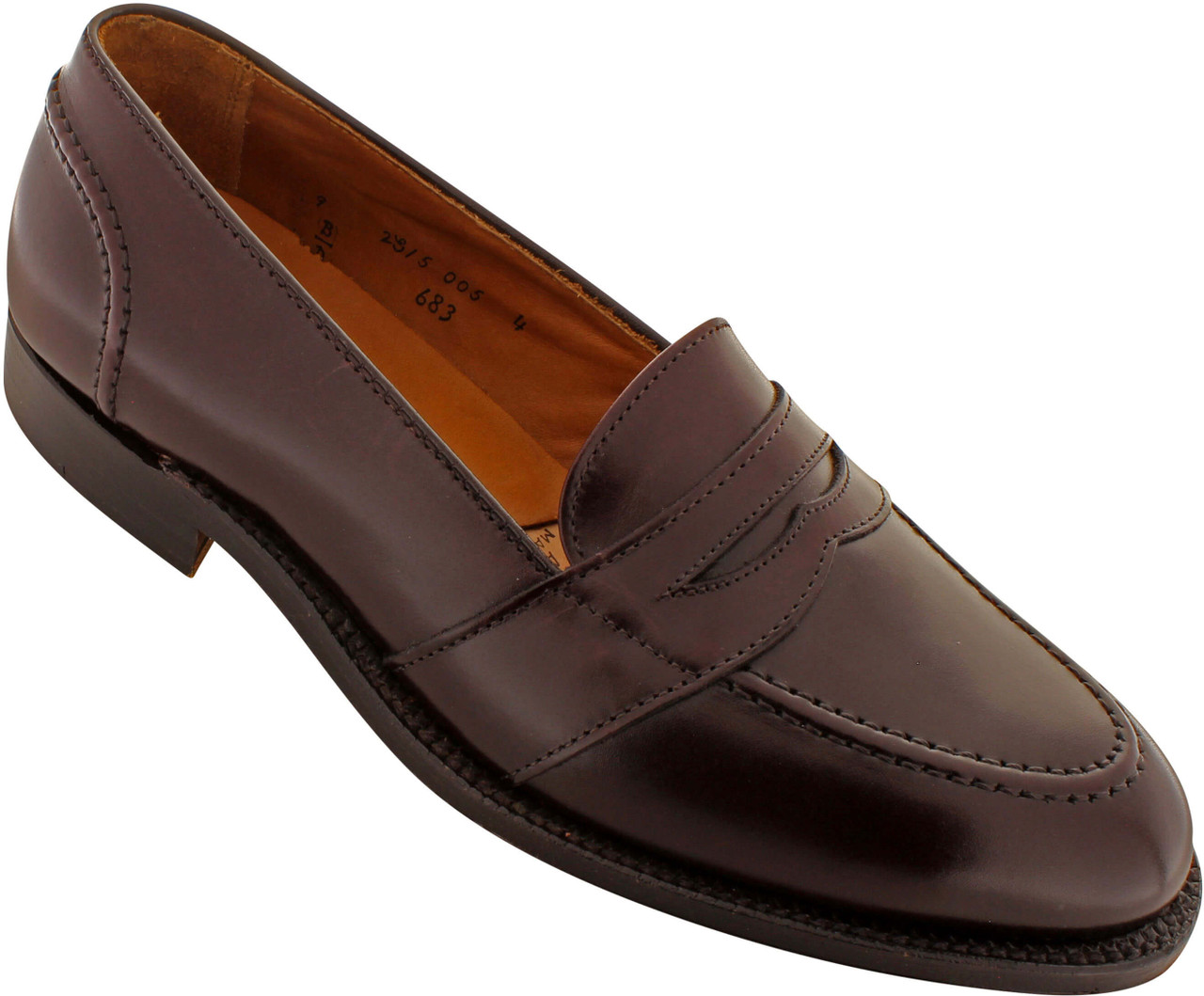 Alden Men's 683 - Full Strap Slip On - Burgundy Calfskin