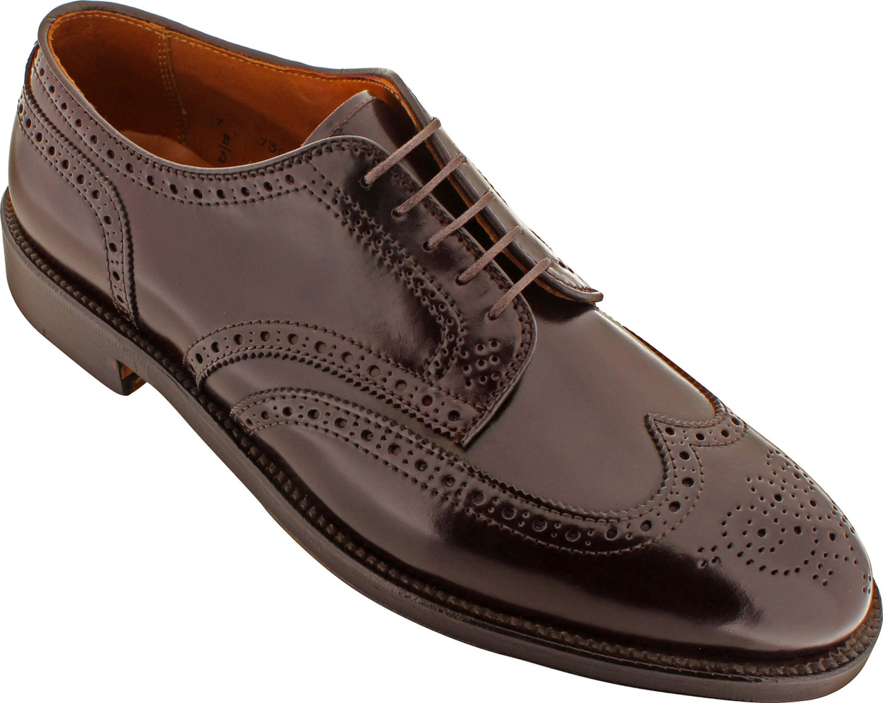 Alden Men's 2076 - Wing Tip Blucher - Color 8 Shell Cordovan