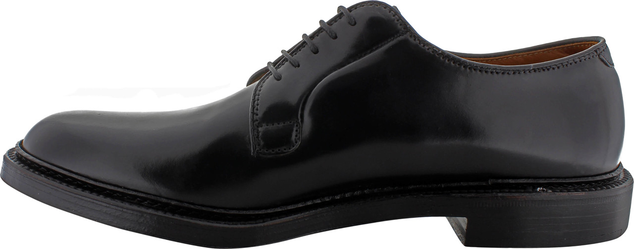 Alden Men's 9901 - Plain Toe Blucher - Black Shell Cordovan - The Shoe Mart